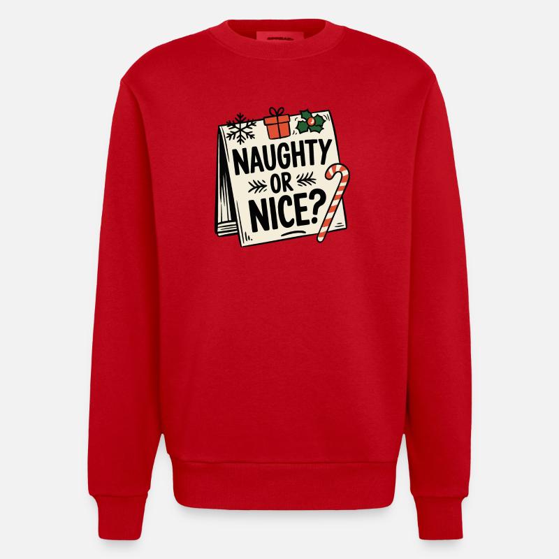 Frech oder nett - Heavyweight Oversized Organic Crew Neck Made in EU - Rot