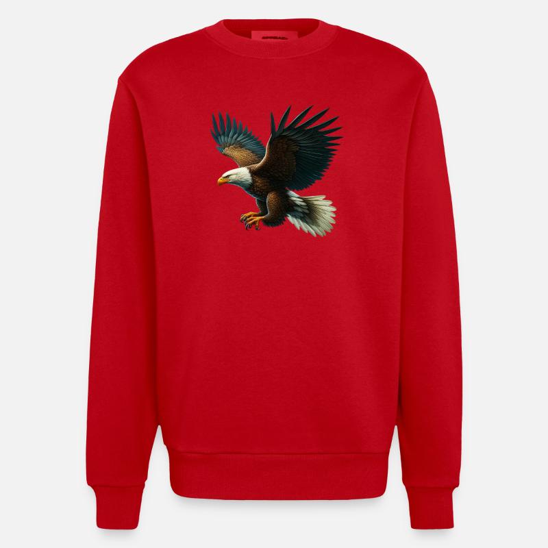 Aigle - Sweat bio épais oversize fabriqué en UE - rouge