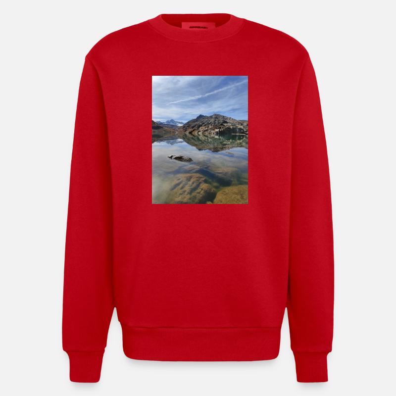 Bramant See - Heavyweight Oversized Organic Crew Neck Made in EU - Rot