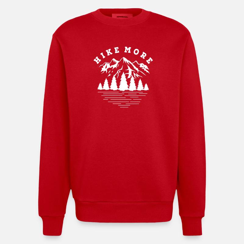 Errer - Sweat bio épais oversize fabriqué en UE - rouge
