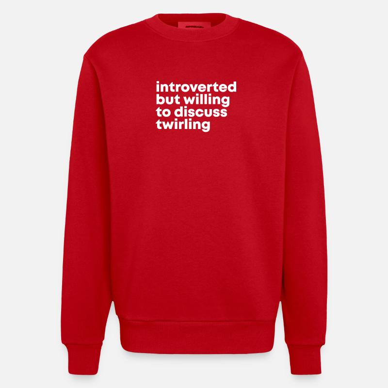 virevoltant - Sweat bio épais oversize fabriqué en UE - rouge