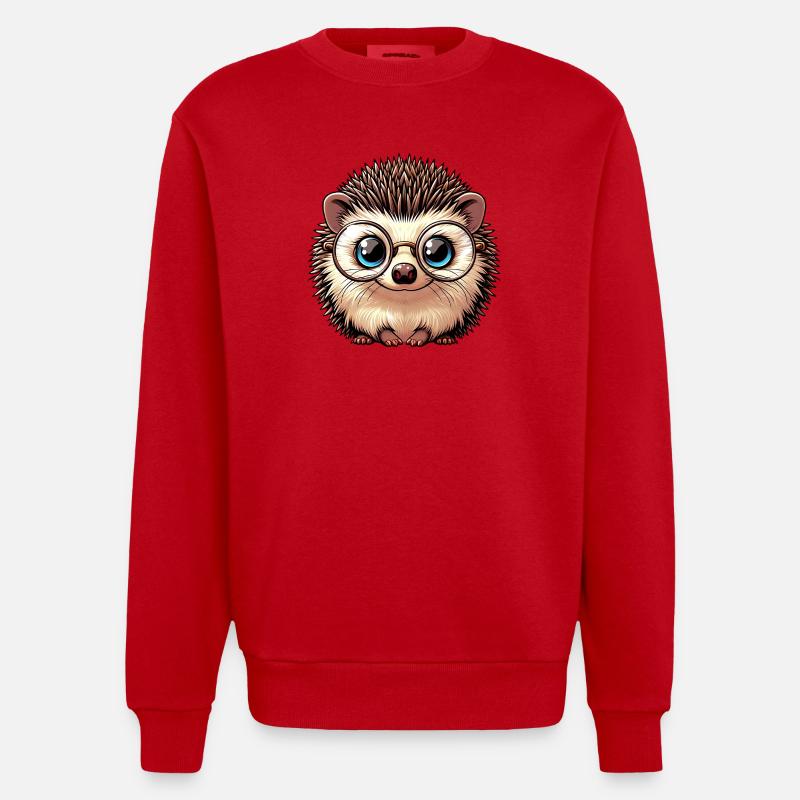 Igel - Heavyweight Oversized Organic Crew Neck Made in EU - Rot