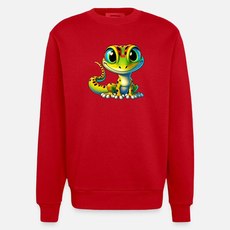 Gecko - Sweat bio épais oversize fabriqué en UE - rouge