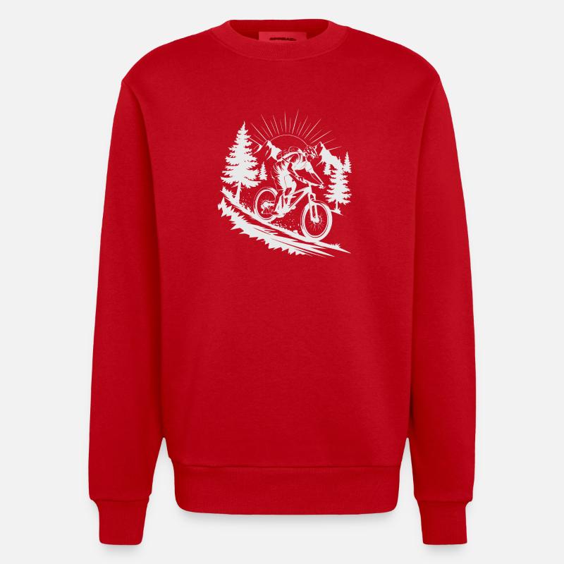 VTT VTT - Sweat bio épais oversize fabriqué en UE - rouge