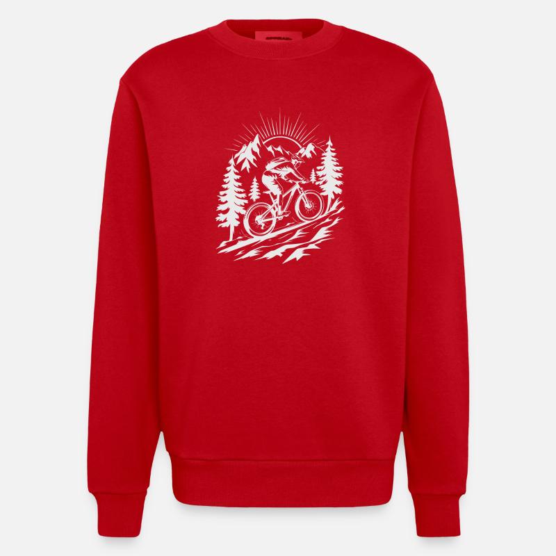 VTT VTT - Sweat bio épais oversize fabriqué en UE - rouge