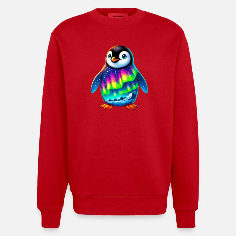 Pingouin - Sweat bio épais oversize fabriqué en UE - rouge