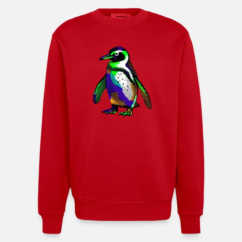Pingouin - Sweat bio épais oversize fabriqué en UE - rouge