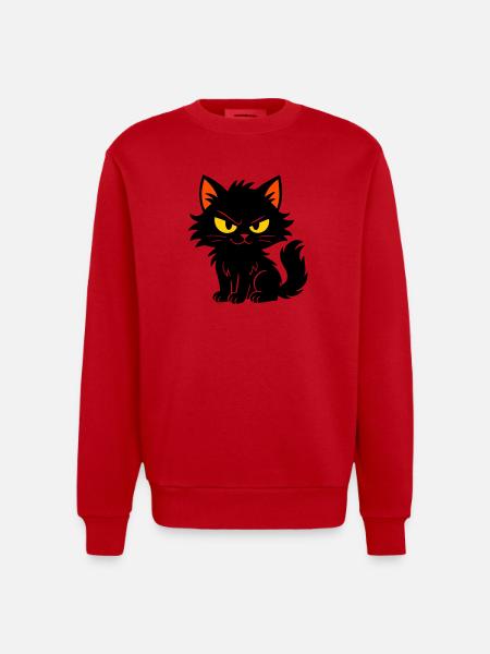 Chaton doux - Sweat bio épais oversize fabriqué en UE - rouge