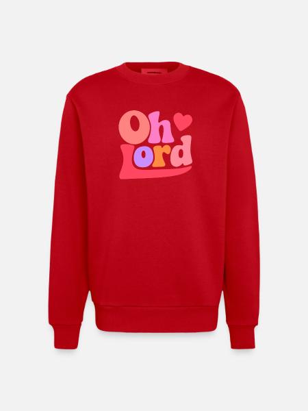 Seigneur - Sweat bio épais oversize fabriqué en UE - rouge