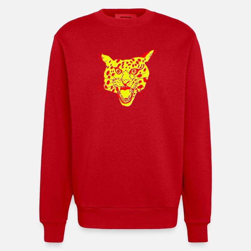 Jeef Leppi - Sweat bio épais oversize fabriqué en UE - rouge
