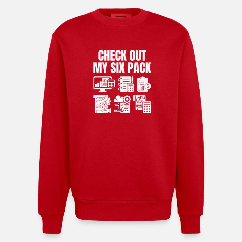 Découvrez mon pack de six - Sweat bio épais oversize fabriqué en UE - rouge