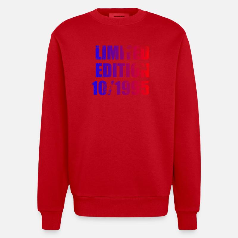 30e anniversaire Edition limitée 10/1995 - Sweat bio épais oversize fabriqué en UE - rouge