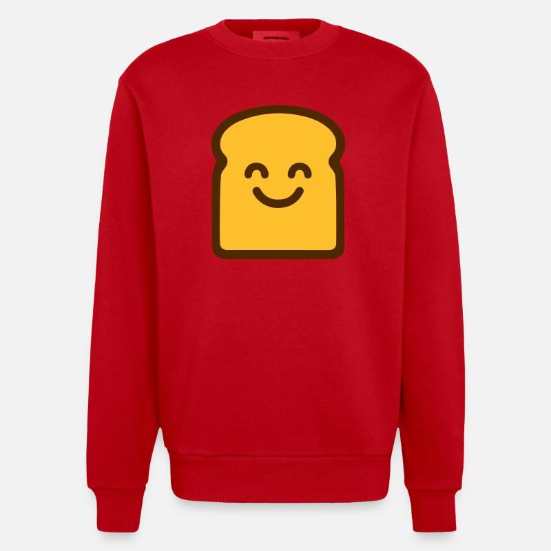 Toast mignon - Sweat bio épais oversize fabriqué en UE - rouge