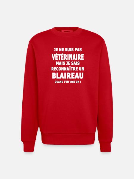recognizes a badger humor sarcsme - Heavyweight Oversized Organic Crew Neck Made in EU - red