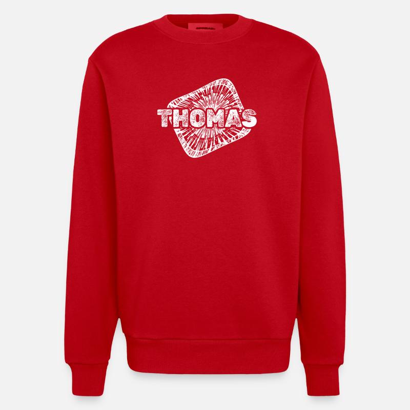 Naissance Thomas - Sweat bio épais oversize fabriqué en UE - rouge