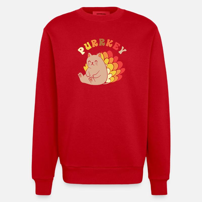 Thanksgiving Mama Mutter Oma Großmutter - Heavyweight Oversized Organic Crew Neck Made in EU - Rot