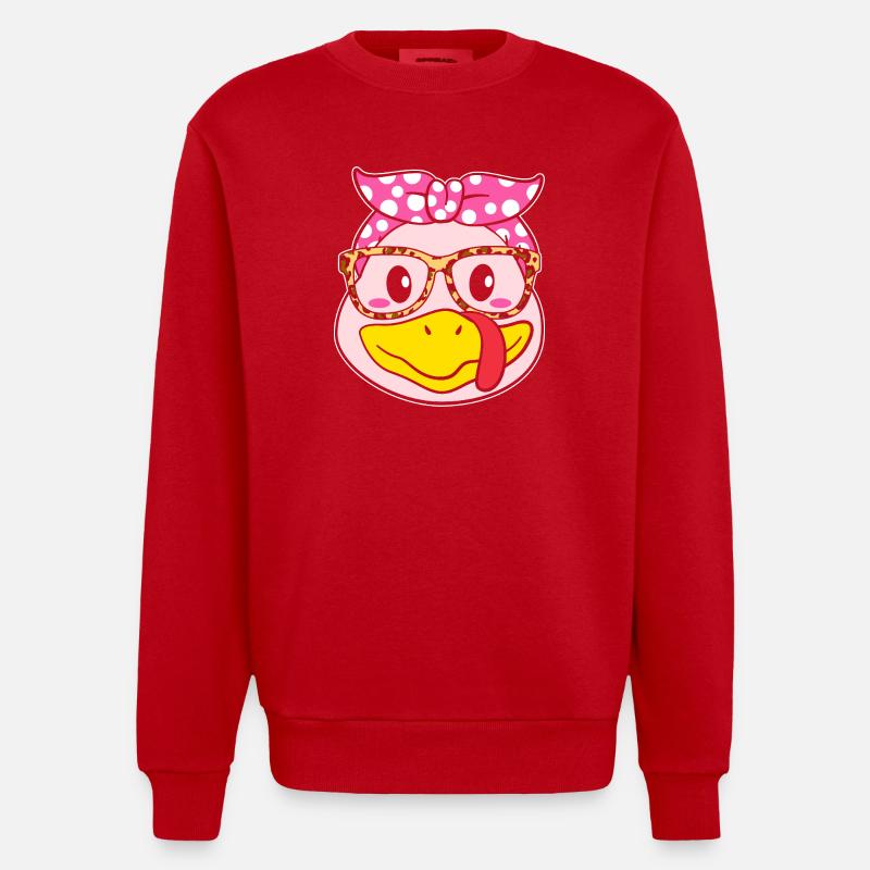 Thanksgiving Mama Mutter Oma Großmutter - Heavyweight Oversized Organic Crew Neck Made in EU - Rot