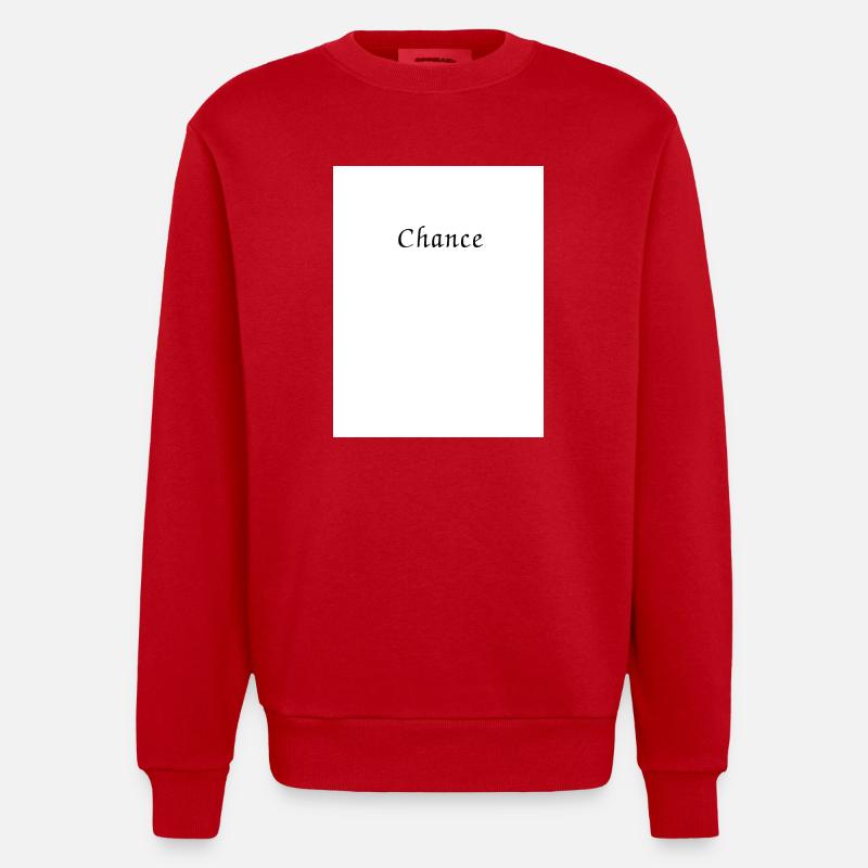 Trending T-shirt design. - Heavyweight Oversized Organic Crew Neck Made in EU - red