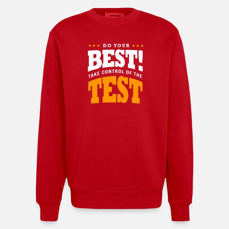Prüfung Lehrer Abi Abitur - Heavyweight Oversized Organic Crew Neck Made in EU - Rot