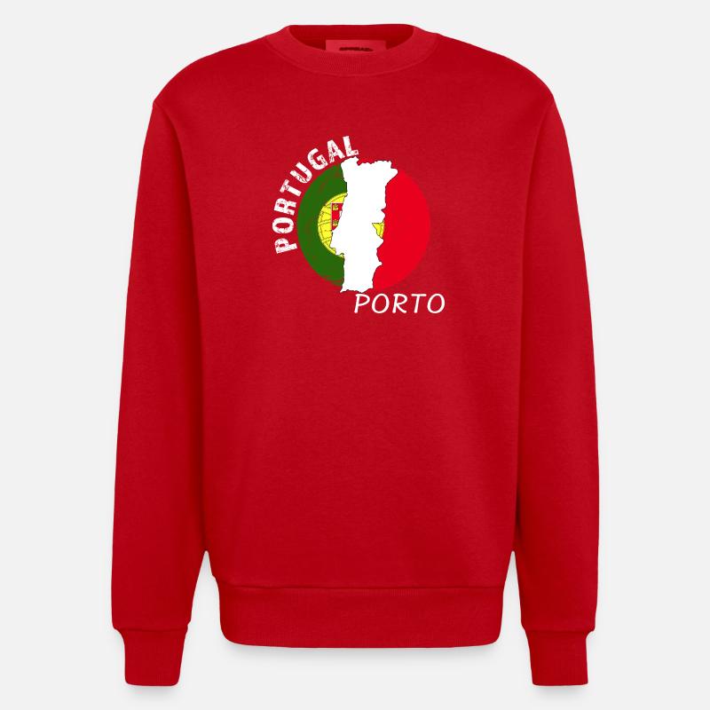 Affranchissement - Sweat bio épais oversize fabriqué en UE - rouge