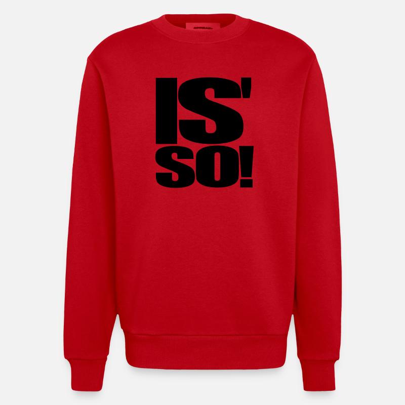 Voilà comment ça se passe. - Sweat bio épais oversize fabriqué en UE - rouge