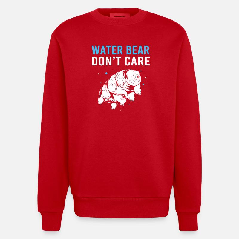 Bärtierchen Tardigrades Wasserbär Tardigrade - Heavyweight Oversized Organic Crew Neck Made in EU - Rot