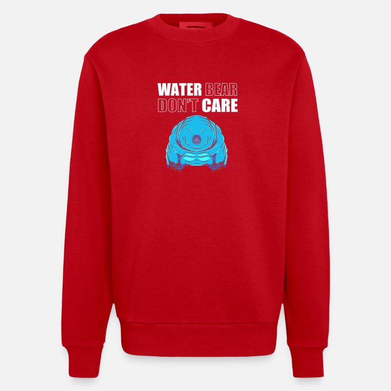 Tardigrade Tardigrades Bärtierchen Wasserbär - Heavyweight Oversized Organic Crew Neck Made in EU - Rot