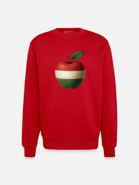 Hongrie - Sweat bio épais oversize fabriqué en UE - rouge