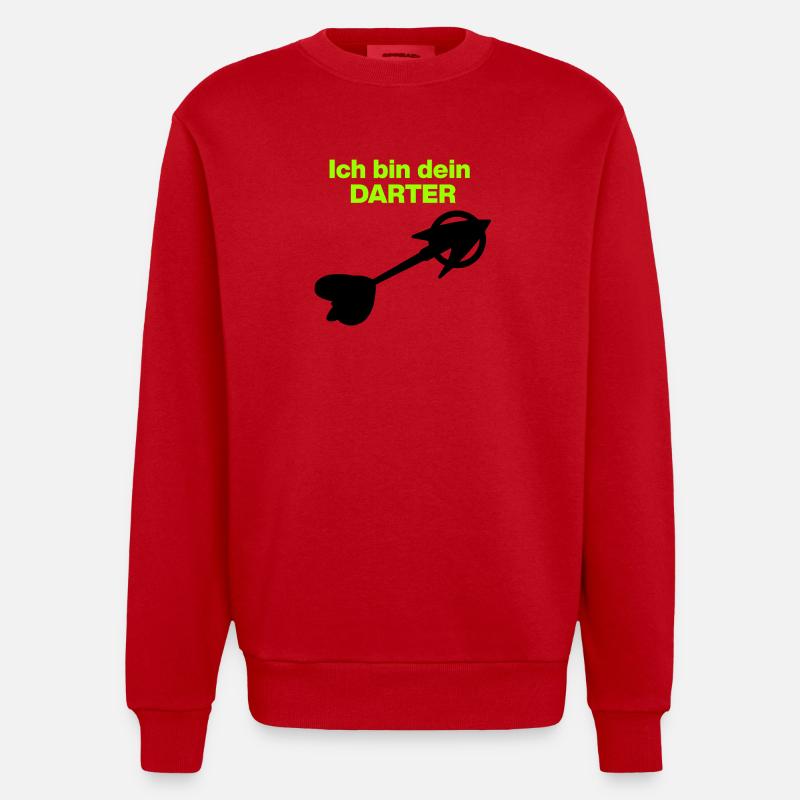 Je suis ton Darter – Édition Spatiale - Sweat bio épais oversize fabriqué en UE - rouge