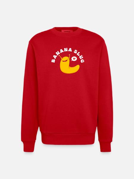 escargot banane - Sweat bio épais oversize fabriqué en UE - rouge