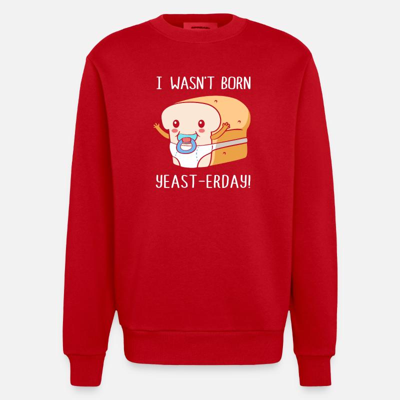 Baker Baker Baking - Sweat bio épais oversize fabriqué en UE - rouge