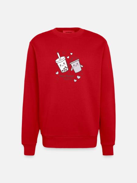Boba Amis: Mélange Parfait - Sweat bio épais oversize fabriqué en UE - rouge
