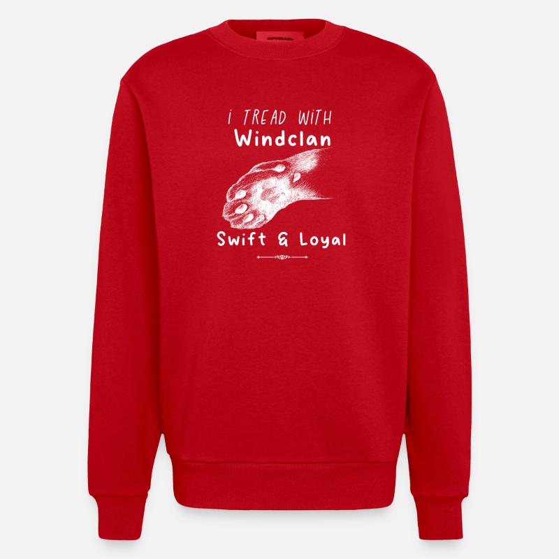 Warrior Cats - Windclan Dreams - Sweat bio épais oversize fabriqué en UE - rouge