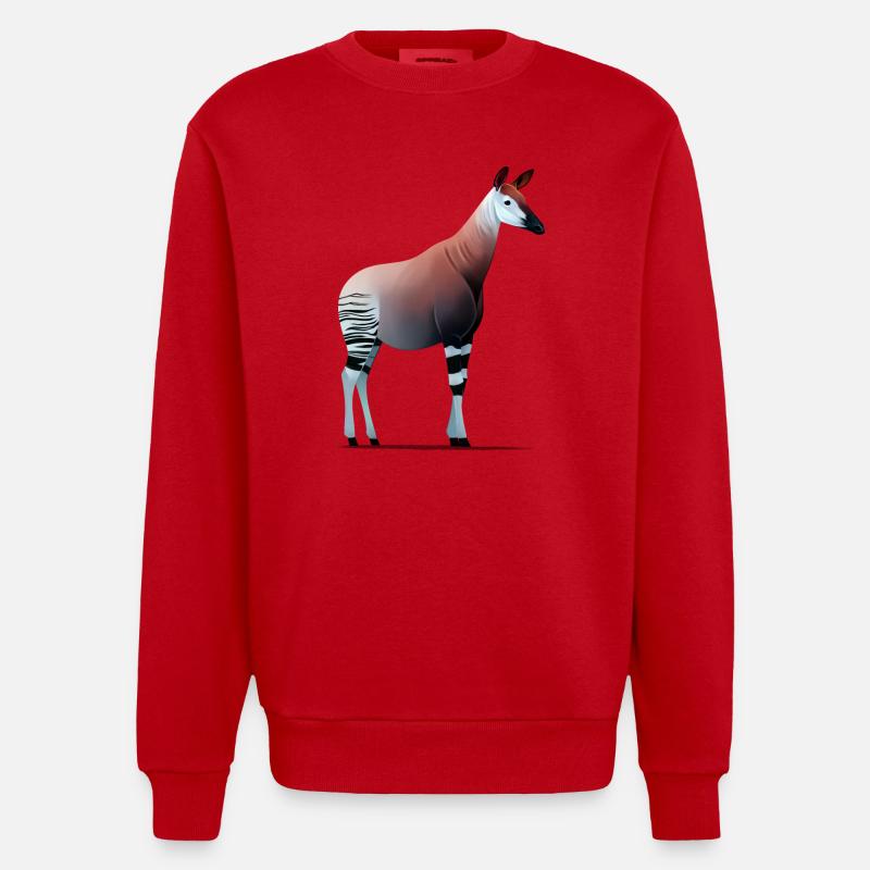 Okapi - Sweat bio épais oversize fabriqué en UE - rouge