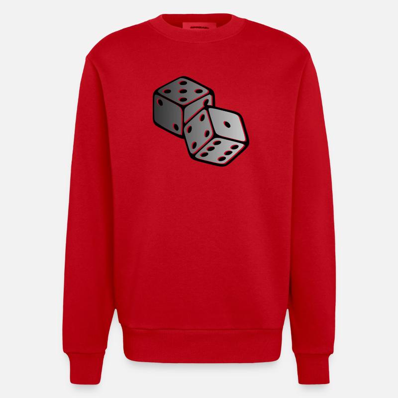 Cube - Sweat bio épais oversize fabriqué en UE - rouge