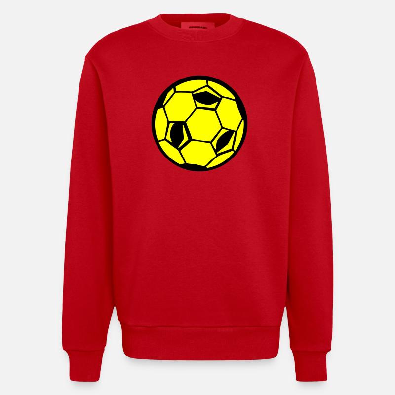 Fotball - Heavyweight Oversized Organic Crew Neck produsert i EU - rød