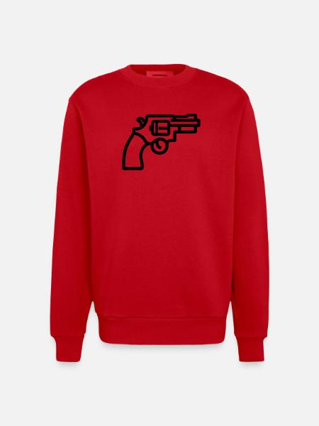 Revolver - Heavyweight Oversized Organic Crew Neck Made in EU - red