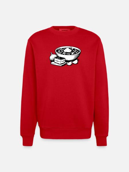 Borsch - Heavyweight Oversized Organic Crew Neck Made in EU - Rot