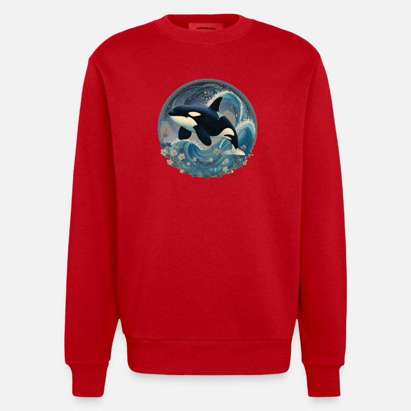 Orque - Sweat bio épais oversize fabriqué en UE - rouge