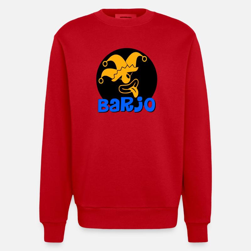 Logo Barjo  - Sweat bio épais oversize fabriqué en UE - rouge