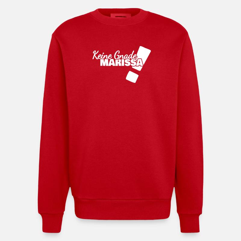Marissa als Spruch - Heavyweight Oversized Organic Crew Neck Made in EU - Rot