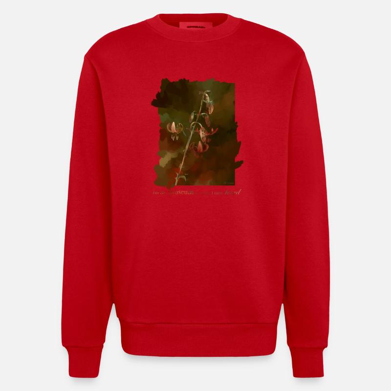 Lys - Sweat bio épais oversize fabriqué en UE - rouge
