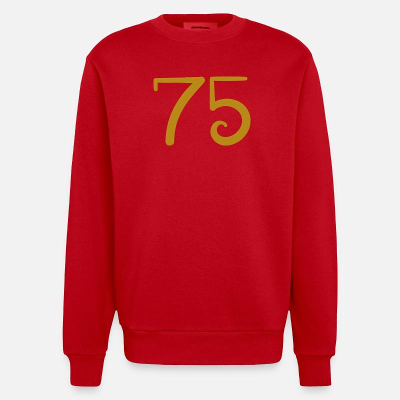 75 - Sweat bio épais oversize fabriqué en UE - rouge