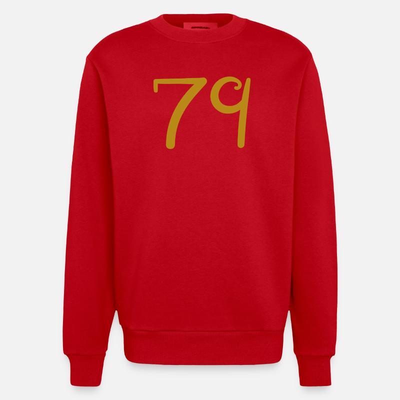 79 - Sweat bio épais oversize fabriqué en UE - rouge