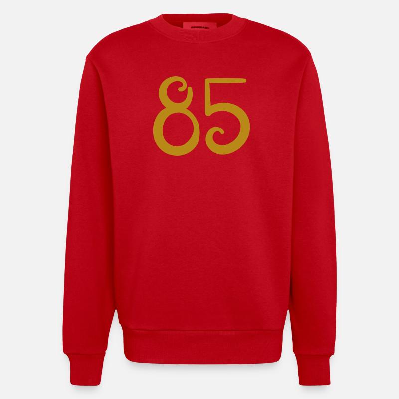 85 - Sweat bio épais oversize fabriqué en UE - rouge
