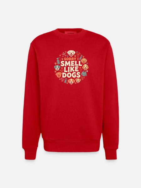 Zwingertechniker, Zwingerassistent, Tierpflege - Heavyweight Oversized Organic Crew Neck Made in EU - Rot