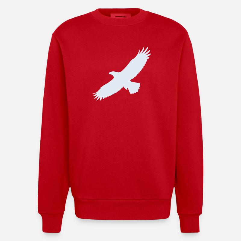 Aigle - Sweat bio épais oversize fabriqué en UE - rouge