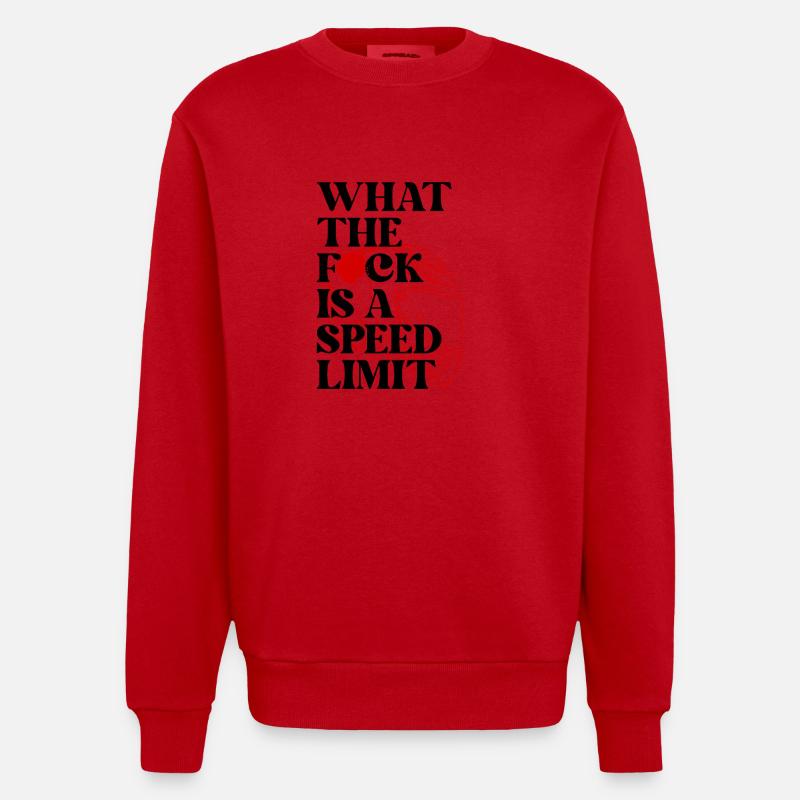 Auto - Heavyweight Oversized Organic Crew Neck Made in EU - Rot