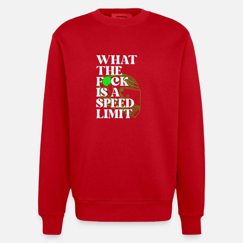Auto - Heavyweight Oversized Organic Crew Neck Made in EU - Rot