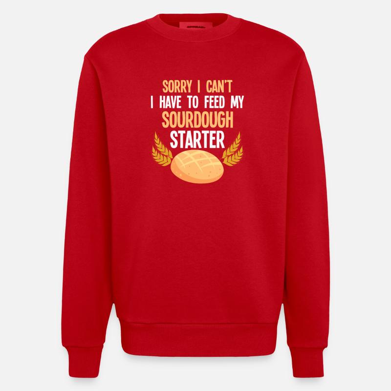 Déclaration sur le levain - Sweat bio épais oversize fabriqué en UE - rouge